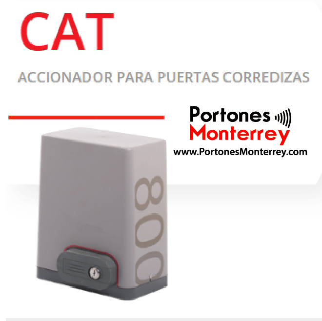 Erreka CAT 800kgs para portones de hasta 800kgs uso Residencial – Motor de Cremallera para puertas corredizas