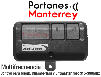 Control Remoto para motor Merik, Chamberlain, LiftMaster Multifrecuencia